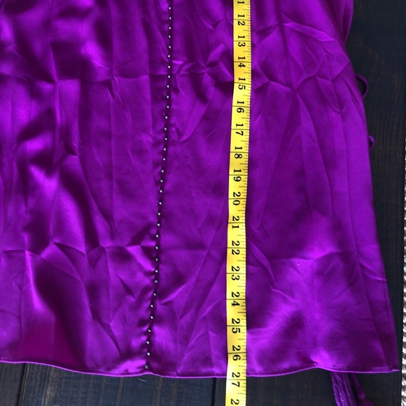 Tahari S pink Selina flutter sleeve tie blouse top - Picture 10 of 10